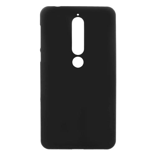 NOKIA 6.1 (2018) Telefonvédő gumi / szilikon (matt, fényes keret) FEKETE	