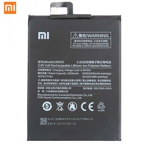 XIAOMI Mi Max 2 Akku 5300 mAh LI-Polymer (belső akku, beépítése szakértelmet igényel!)	