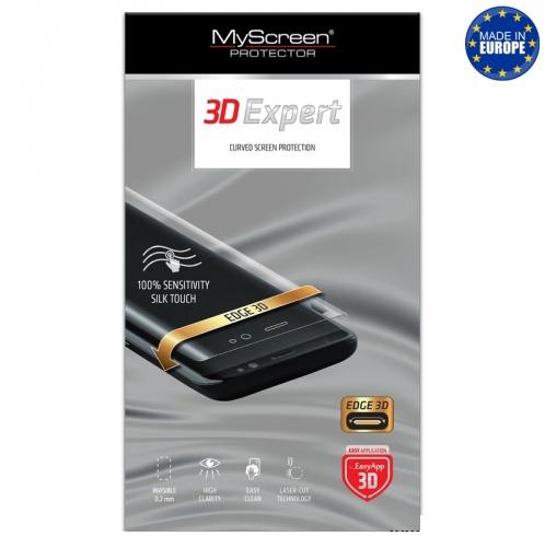 SAMSUNG Galaxy S9 Plus (SM-G965) 3D EXPERT képernyővédő fólia (1 db-os, full screen, íves részre, öntapadós PET, 0.2mm vékony,nem visszaszedhető) CRYSTAL	