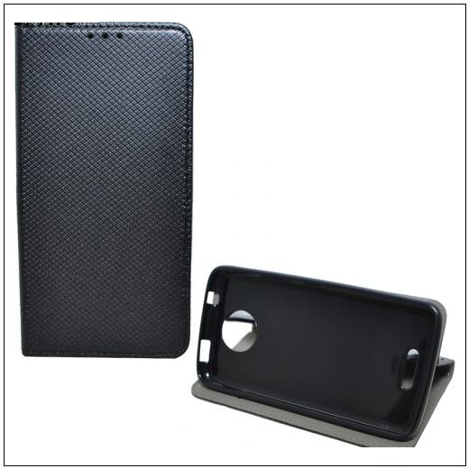 HUAWEI P20 Lite Tok álló, bőr (FLIP, oldalra nyíló, asztali tartó funkció, rombuszminta) FEKETE	