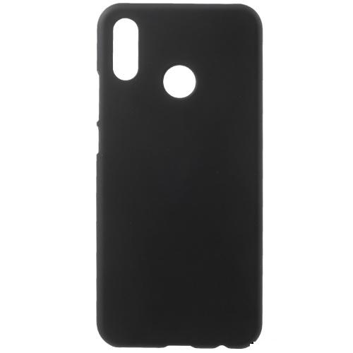 HUAWEI P20 Lite Műanyag telefonvédő (gumírozott) FEKETE	
