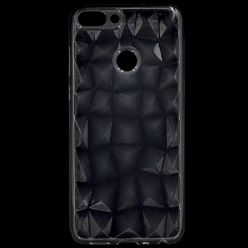 HUAWEI P Smart (Enjoy 7S) Telefonvédő gumi / szilikon (3D, gyémánt minta) ÁTLÁTSZÓ	