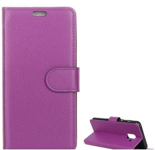 SAMSUNG Galaxy A6 (2018) SM-A600F Tok álló, bőr (FLIP, oldalra nyíló, asztali tartó funkció) LILA	