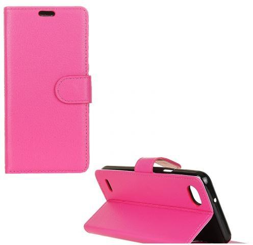 MOTOROLA Moto G6 Plus Tok álló, bőr (FLIP, oldalra nyíló, asztali tartó funkció) RÓZSASZÍN	