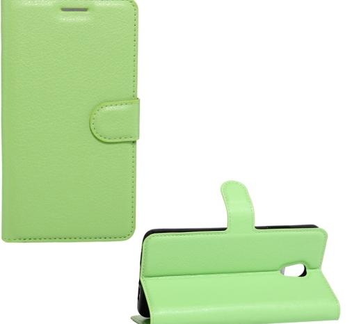 NOKIA 7 Plus Tok álló, bőr (FLIP, oldalra nyíló, asztali tartó funkció) ZÖLD	