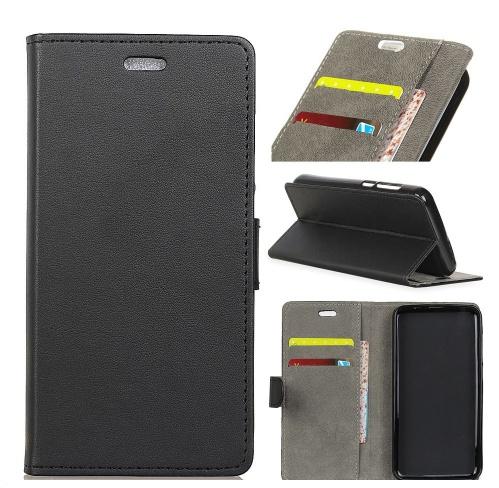 MOTOROLA Moto G6 Play (XT-1922) Tok álló, bőr (FLIP, oldalra nyíló, asztali tartó funkció, prémium) FEKETE	