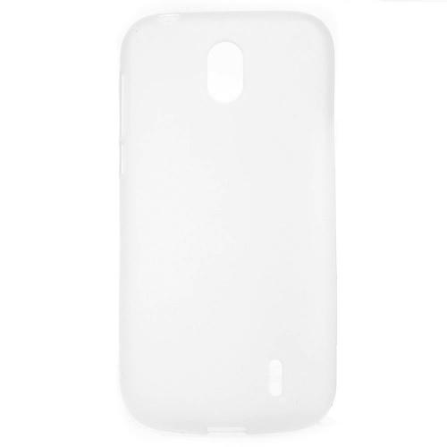 NOKIA 1 Telefonvédő gumi / szilikon (matt, fényes keret) ÁTLÁTSZÓ	