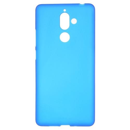 NOKIA 7 Plus Telefonvédő gumi / szilikon (matt, fényes keret) KÉK	