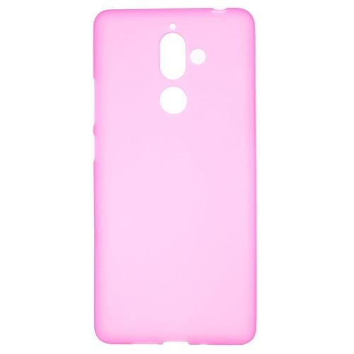 NOKIA 7 Plus Telefonvédő gumi / szilikon (matt, fényes keret) RÓZSASZÍN	