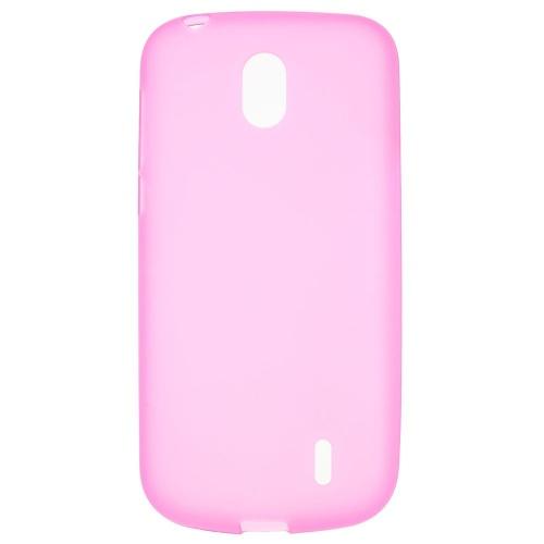 HUAWEI Y7 Prime 2018 (Y7 2018) Telefonvédő gumi / szilikon (matt, fényes keret) RÓZSASZÍN	