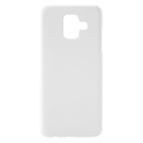 SAMSUNG Galaxy A6 (2018) SM-A600F Műanyag telefonvédő (gumírozott) FEHÉR	
