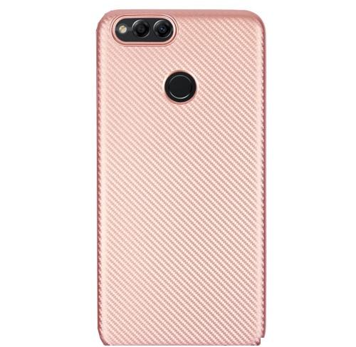 HUAWEI Honor 7x Telefonvédő gumi / szilikon (karbon minta) ROZÉARANY	