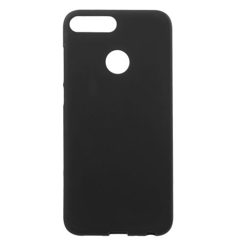 HUAWEI Y7 Prime 2018 (Y7 2018) Műanyag telefonvédő (gumírozott) FEKETE	