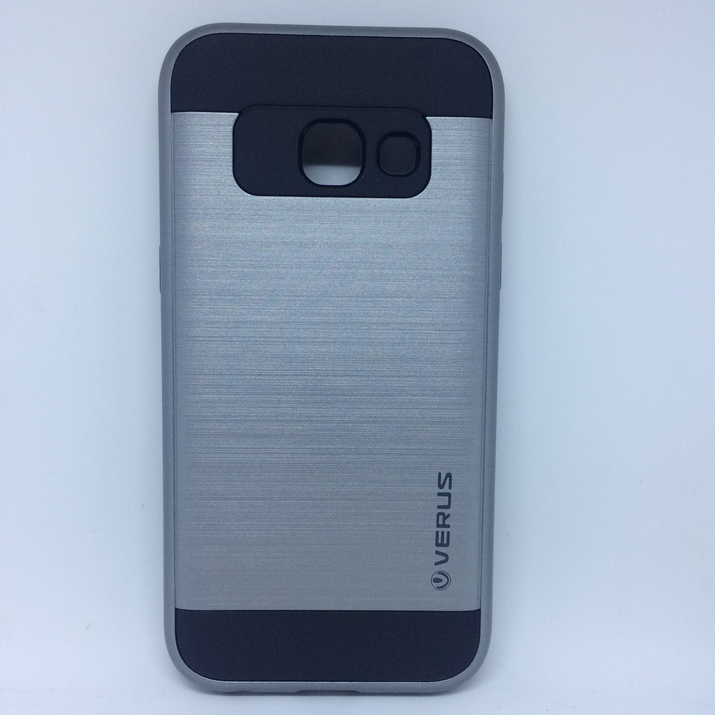 SAMSUNG Galaxy A3 (2017) SM-A320F Defender, Masszív Műanyag Telefonvédő tok, EZÜST