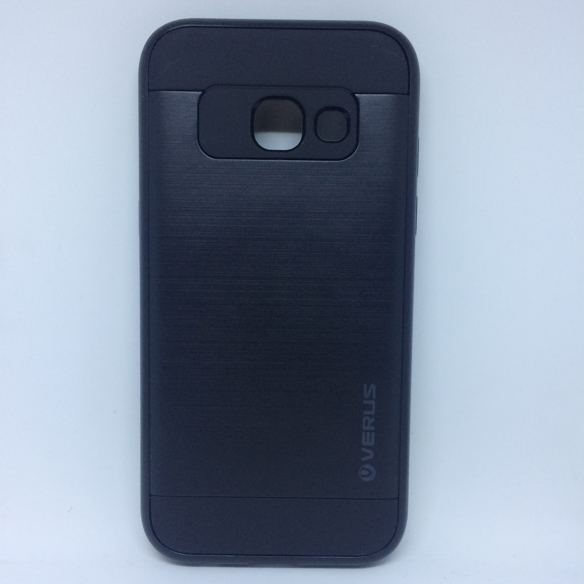 SAMSUNG Galaxy A3 (2017) SM-A320F Defender, Masszív Műanyag Telefonvédő tok, FEKETE