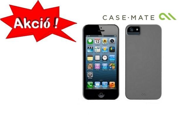 Apple iPhone 5 / iPhone 5S / iPhone SE CASE-MATE műanyag telefonvédő BARELY THERE - SZÜRKE +AJÁNDÉK képernyővédő fólia