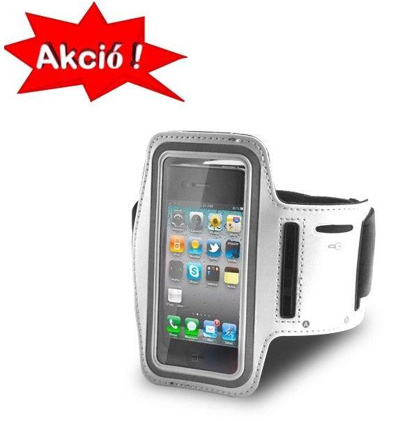 Sport Karpánt Tok Futáshoz, Biciklizéshez, Edzéshez, FEHÉR, Apple iPhone 5 / iPhone 5S / iPhone SE + AJÁNDÉK képernyővédő fóliával