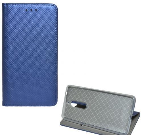 HUAWEI P20 Pro Tok álló, bőr (FLIP, oldalra nyíló, asztali tartó funkció, rombuszminta) SÖTÉTKÉK	