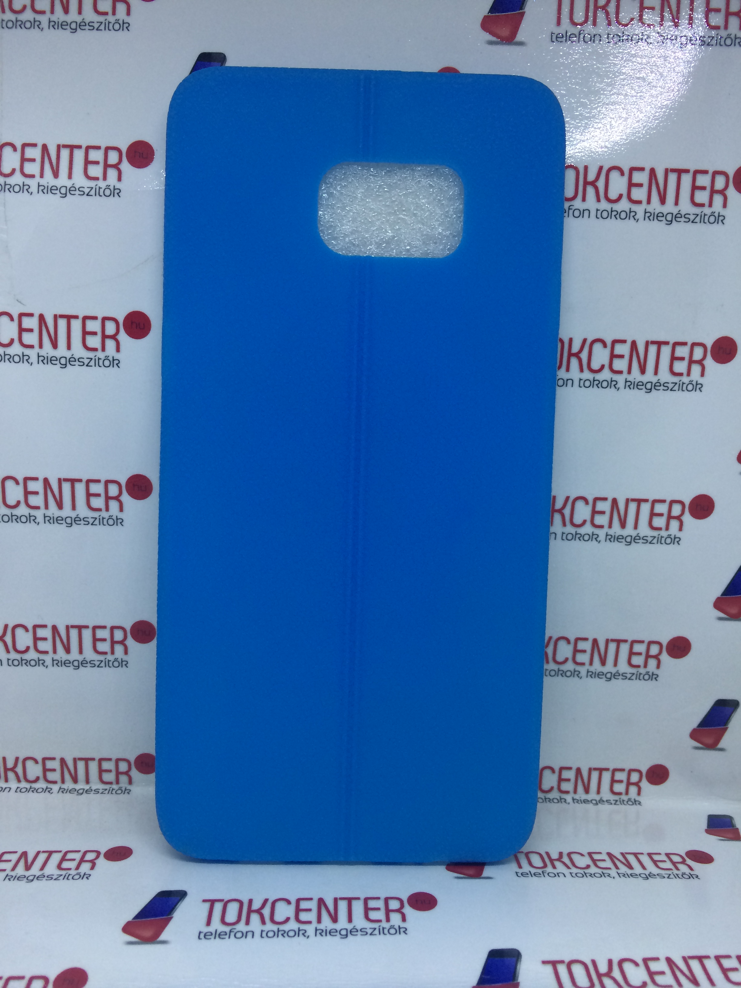 SAMSUNG Galaxy S6 Edge + (SM-G928) Ultravékony bőr hatású szilikon tok, KÉK