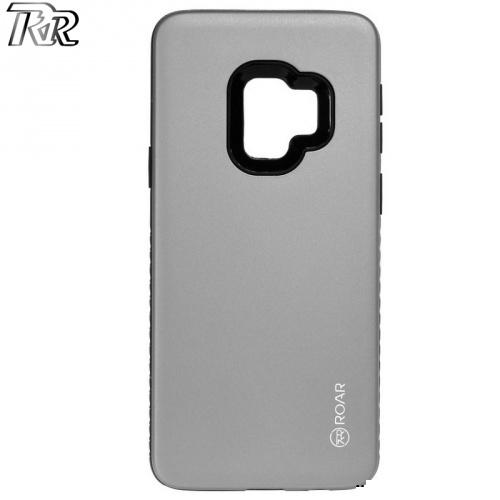 HUAWEI P Smart (Enjoy 7S) ROAR RICO ARMOR telefonvédő gumi / szilikon (közepesen ütésálló, műanyag hátlap, matt) SZÜRKE	