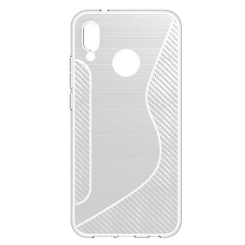 SAMSUNG Galaxy A6 (2018) SM-A600F Telefonvédő gumi / szilikon (S-line, karbonminta) ÁTLÁTSZÓ	