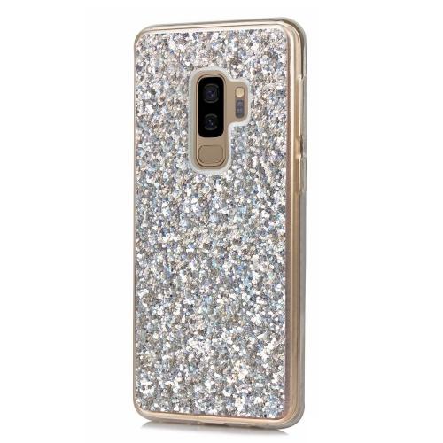 SAMSUNG Galaxy A5 (2017) SM-A520F Műanyag telefonvédő (csillogó, flitteres) EZÜST	