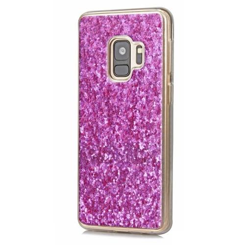 SAMSUNG Galaxy S9 (SM-G960) Műanyag telefonvédő (csillogó, flitteres) RÓZSASZÍN	