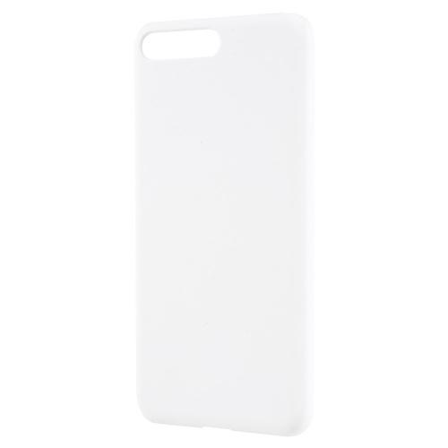 HUAWEI Y6 (2018) Műanyag telefonvédő (gumírozott) FEHÉR	