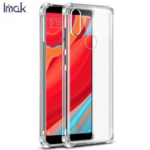 LG G7 ThinQ (G710EM) IMAK telefonvédő gumi / szilikon (közepesen ütésálló, légpárnás sarok, képernyővédő fólia, matt) ÁTLÁTSZÓ	