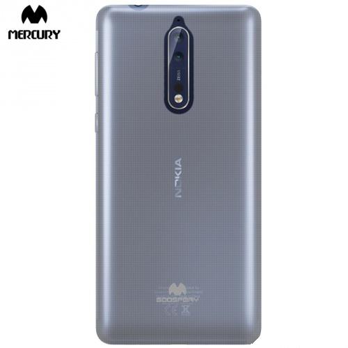 NOKIA 8 MERCURY Goospery telefonvédő gumi / szilikon ÁTLÁTSZÓ	