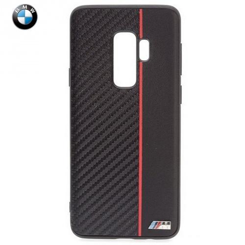 SAMSUNG Galaxy S9 Plus (SM-G965) BMW M műanyag telefonvédő (karbon minta) FEKETE	