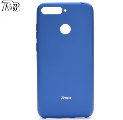 HUAWEI Y6 (2018) /HUAWEI Y6 Prime (2018) ROAR ALL DAY telefonvédő gumi / szilikon (matt) SÖTÉTKÉK	