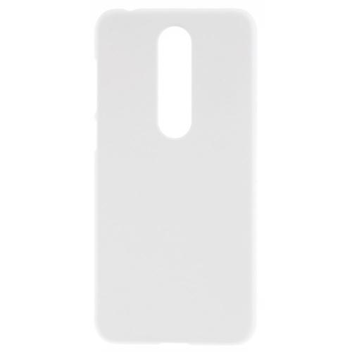 NOKIA X6 (2018) Műanyag telefonvédő (gumírozott) FEHÉR	