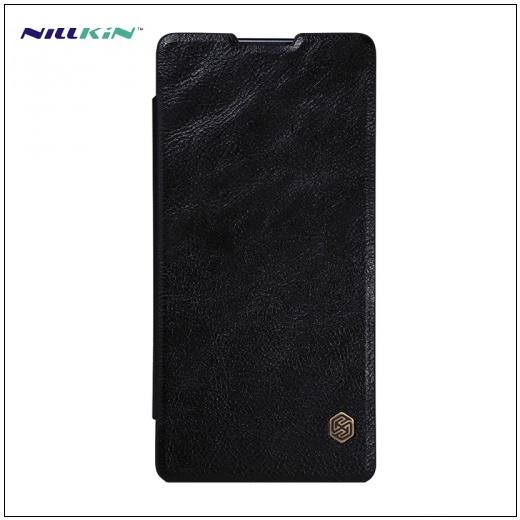 SAMSUNG Galaxy Note 9 NILLKIN QIN tok álló, bőr (FLIP, oldalra nyíló, bankkártya tartó) FEKETE	