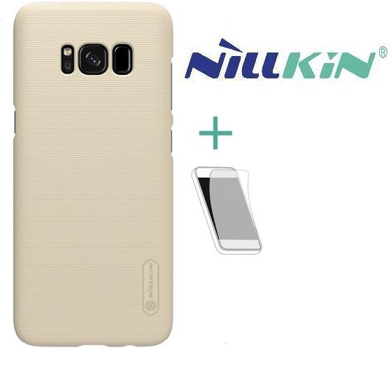 MOTOROLA Moto G6 Plus (XT-1926) NILLKIN SUPER FROSTED műanyag telefonvédő (gumírozott, érdes felület, képernyővédő fólia, tisztítókendő) ARANY	