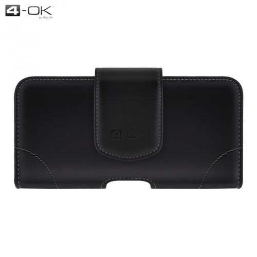 4-OK tok UNIV fekvő, bőr (mágneses, övcsipesz, övre fűzhető, M méret) FEKETE	