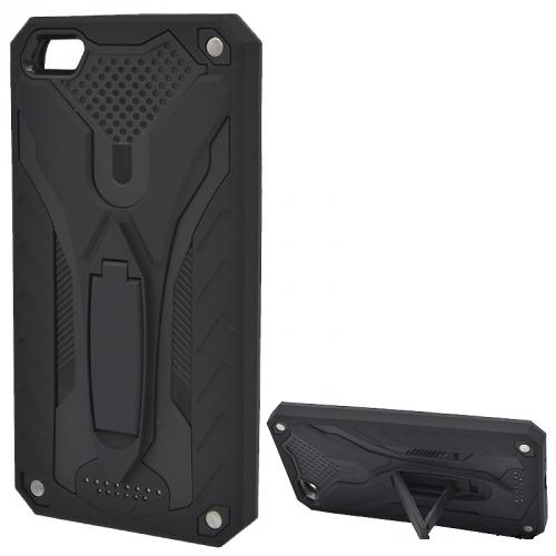 SAMSUNG Galaxy S8 (SM-G950) Defender műanyag telefonvédő (gumi / szilikon belső, közepesen ütésálló, kitámasztó) FEKETE	