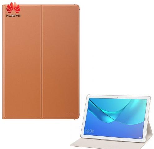 HUAWEI MediaPad M5 10.8 LTE /HUAWEI MediaPad M5 10.8 WIFI Tok álló, bőr (FLIP, oldalra nyíló, asztali tartó funkció) BARNA	