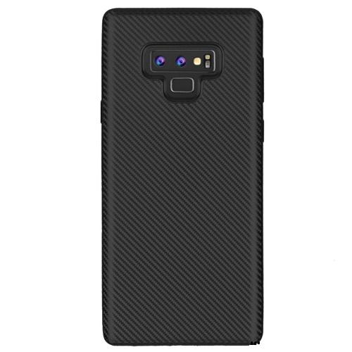 SAMSUNG Galaxy Note 9 Telefonvédő gumi / szilikon (karbon minta) FEKETE	