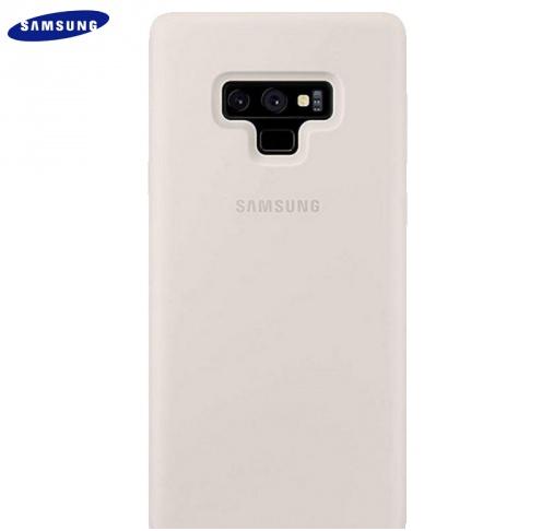 SAMSUNG Galaxy Note 9 Műanyag telefonvédő (gumi / szilikon betét) FEHÉR	