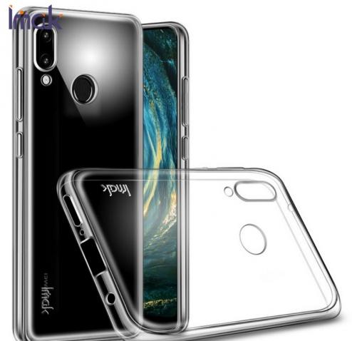 HUAWEI P20 Lite IMAK Stealth telefonvédő gumi / szilikon (ultravékony, 0,8mm, képernyővédő fólia) ÁTLÁTSZÓ	