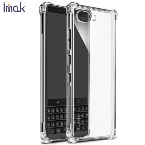 BLACKBERRY KEY2 IMAK telefonvédő gumi / szilikon (közepesen ütésálló, légpárnás sarok, képernyővédő fólia) ÁTLÁTSZÓ	