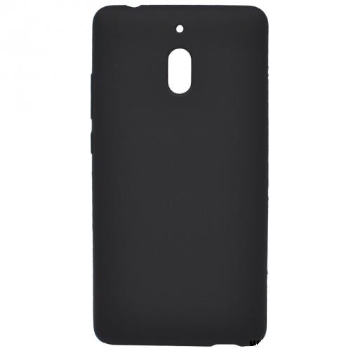 NOKIA 2.1 Telefonvédő gumi / szilikon (matt) FEKETE	