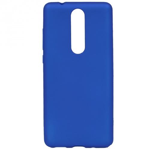  NOKIA 5.1 Telefonvédő gumi / szilikon (matt) KÉK	