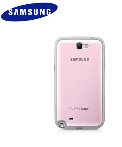 SAMSUNG Galaxy Note II (GT-N7100) Gyári Protective Cover+ RÓZSASZÍN műanyag telefonvédő, telefontok