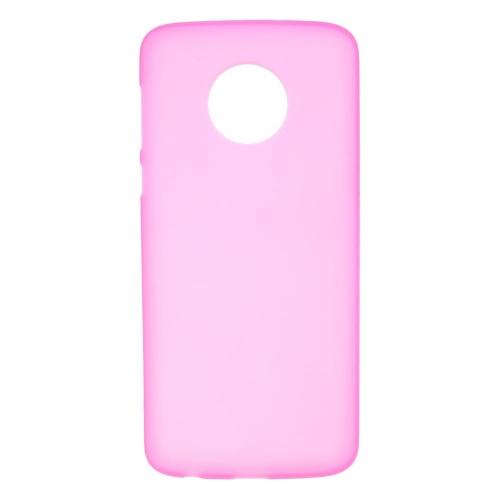 MOTOROLA Moto G6 Plus (XT-1926) Telefonvédő gumi / szilikon (matt, fényes keret) RÓZSASZÍN	