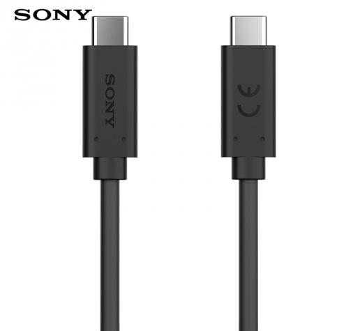 Adatátvitel adatkábel (Type-C / Type-C, 100 cm) FEKETE (UCB-32_B)