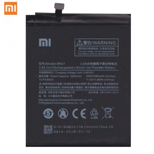XIAOMI Redmi Note 5A Akku 3000 mAh LI-Polymer (belső akku, beépítése szakértelmet igényel!)	