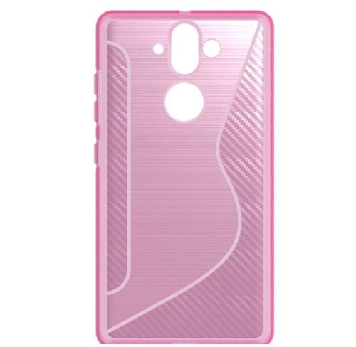 SAMSUNG Galaxy Note 9 (SM-N960F) Telefonvédő gumi / szilikon (S-line, karbonminta) RÓZSASZÍN	