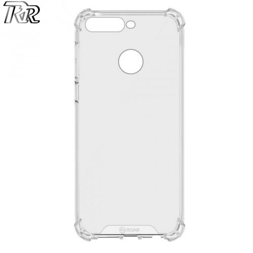 HUAWEI Y7 Prime 2018 (Y7 2018) ROAR ARMOR műanyag telefonvédő (szilikon keret, közepesen ütésálló, légpárnás sarok) ÁTLÁTSZÓ	
